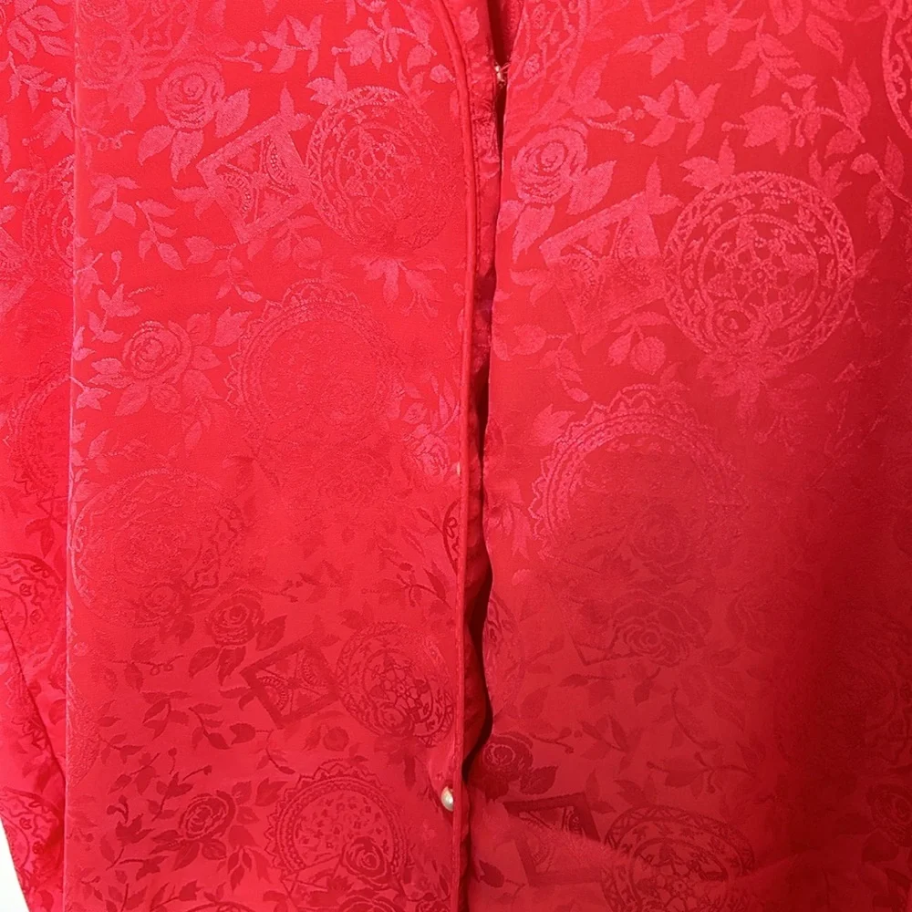 Vintage Victoria’s Secret Gold Label Nightie‎ and Kimono Style Robe Set - Red